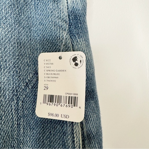 NWT We the free Free People Osaka mid rise barrel lightweight jean button fly 29 - Picture 11 of 14